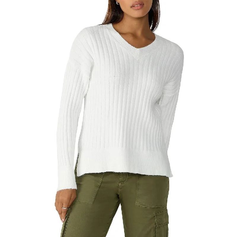 High-end Wear Sanctuary Womens Ribbed V-Neck Pullover Sweater