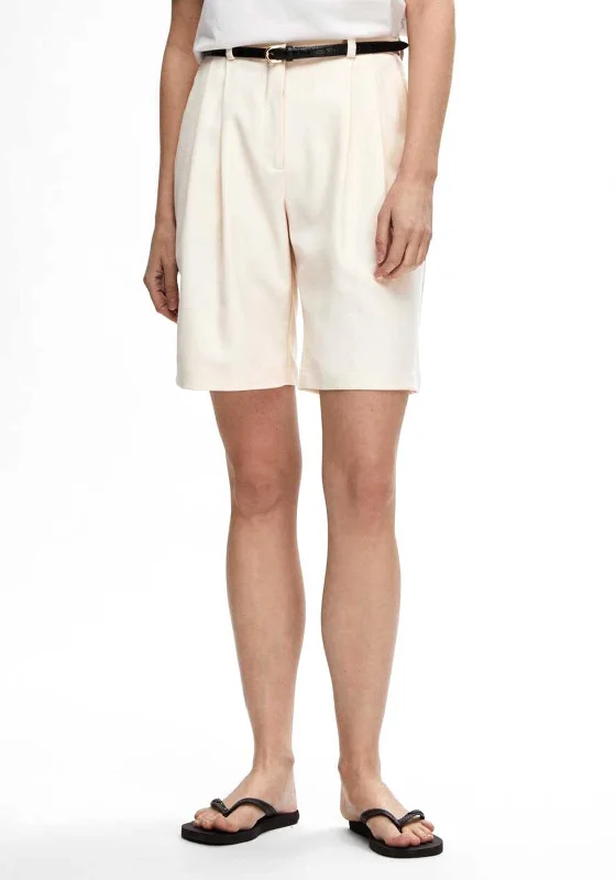 Fresh Wear Selected Femme Selfina Tailored Shorts, Birch