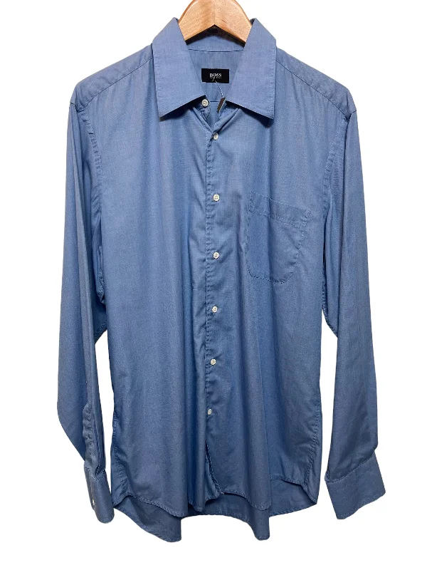 High-quality Design Hugo Boss Light Blue Shirt (Size L)