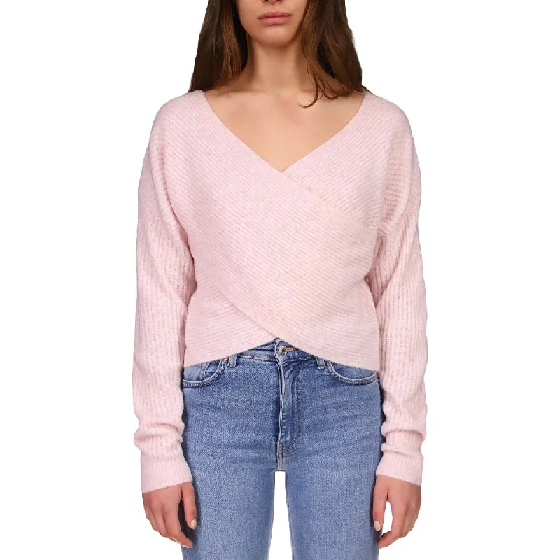 Sweet Breath Sanctuary Womens Waffle V-Neck Wrap Sweater