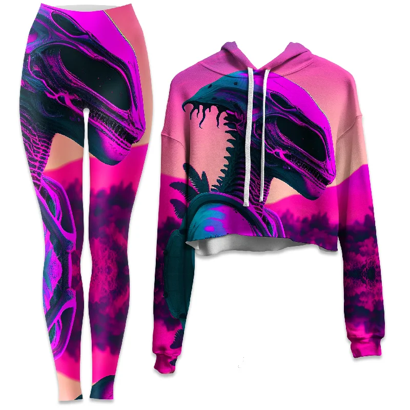 Goddess Outfit Dawn of a New Age Crop Hoodie and Leggings Combo