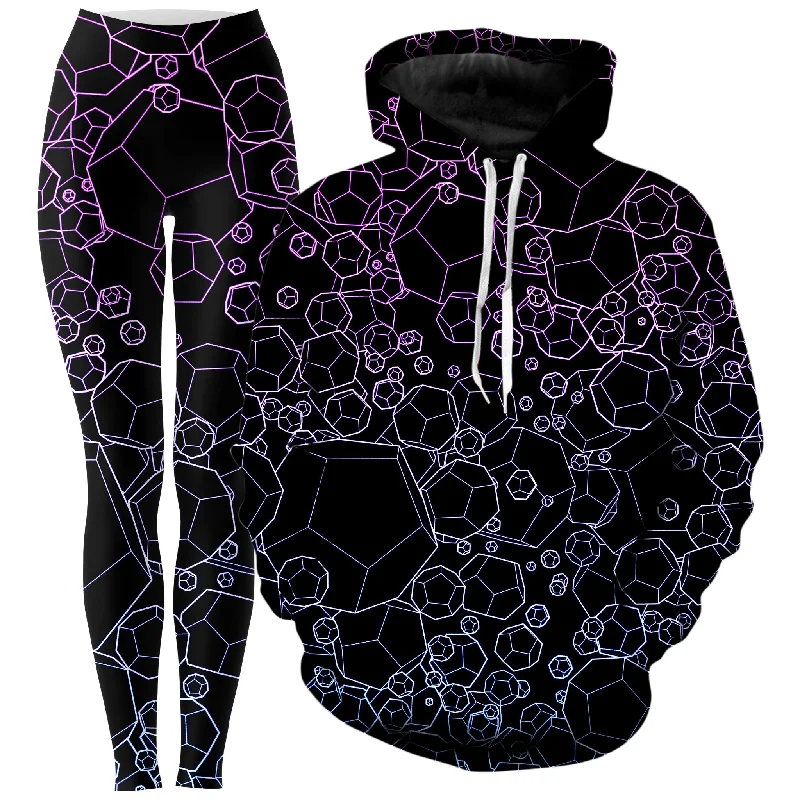 Luxury Customization Dodecahedron Madness Cold Hoodie and Leggings Combo