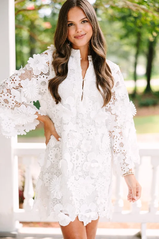 Casual Wear J. Marie: Introduce Yourself White Lace Dress