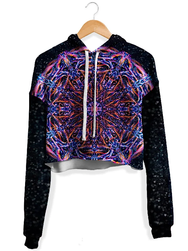 Leisure Sports Stargate Prism Fleece Crop Hoodie