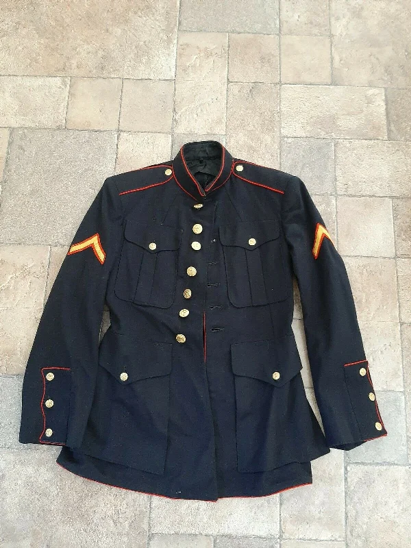 Elegant Series Authentic WWII 1948 USMC Dress Blue Uniform Jacket  - 34S