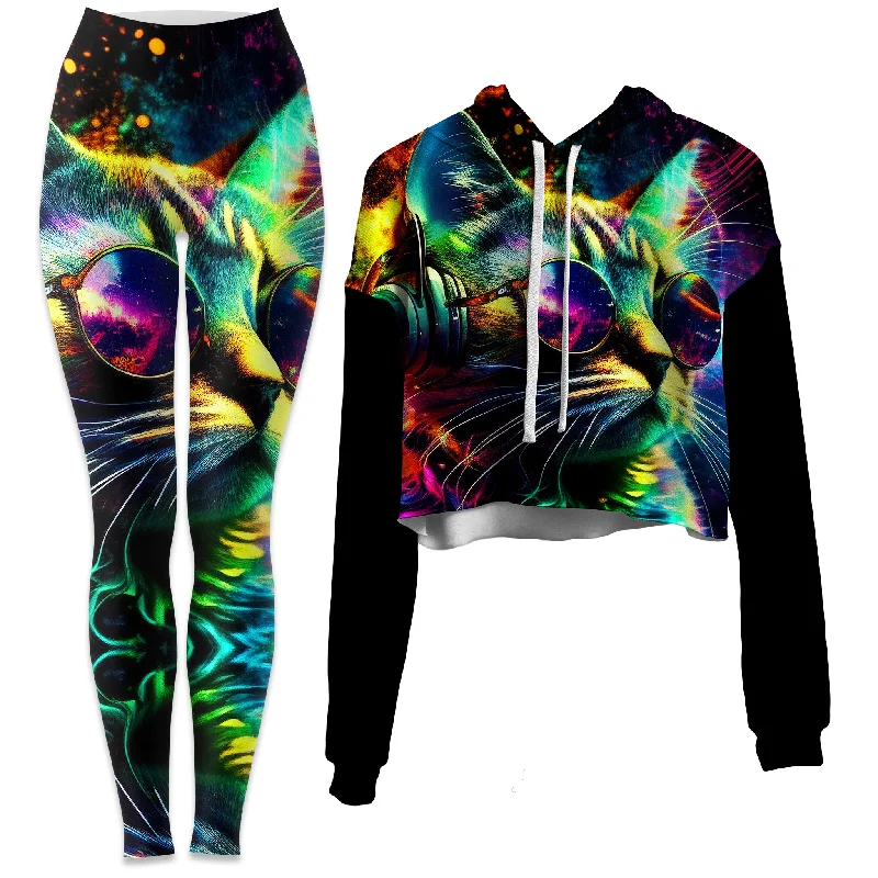 Exclusive Customization Enjoy the Views Crop Hoodie and Leggings Combo