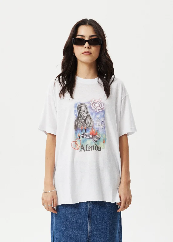 Urban Design Sense AFENDS Womens Nirvana - Oversized Tee - White