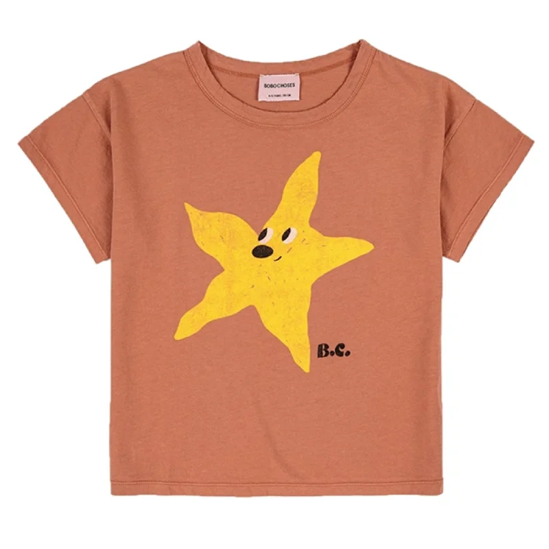 Romantic Temperament Bobo Choses Brown Starfish T-Shirt