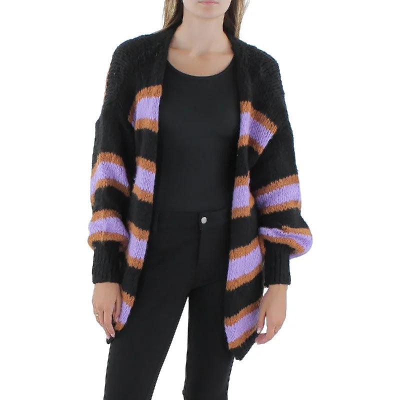 Urban Design Sense OWN IT. Womens Open Stitch Open Front Cardigan Sweater