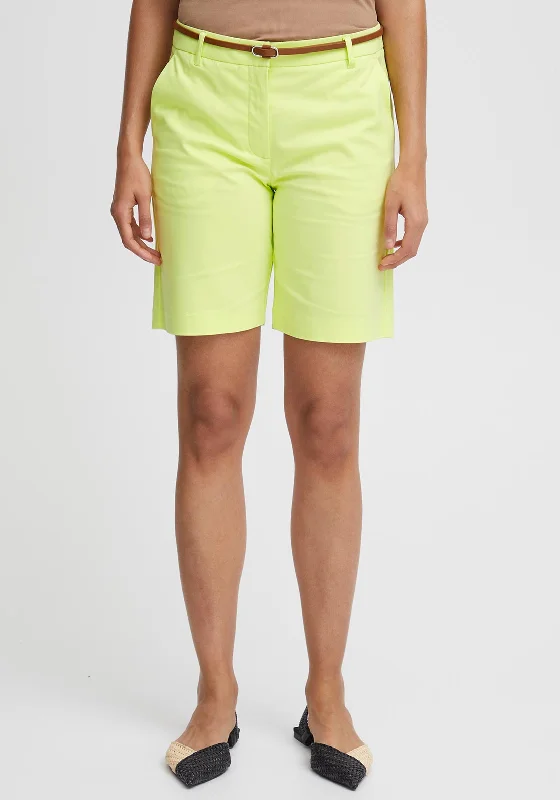 Integrated Design B. Young Days Belted Chino Shorts, Sunny Lime