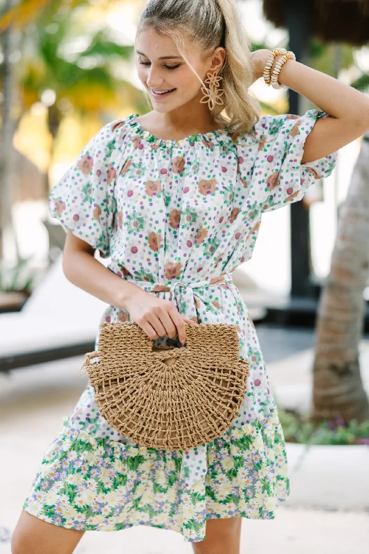 Fashionable Items Let It Be White Floral Dress