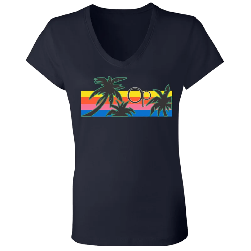 Classic Style Her Classic Palms V-Neck Tee