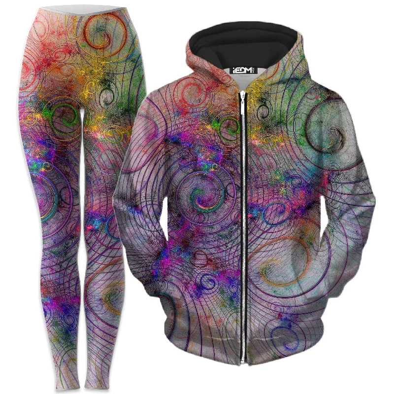 Dressing Tips Mental Tweak Zip-Up Hoodie and Leggings Combo