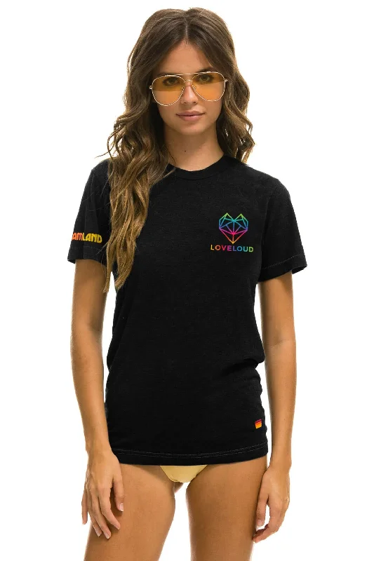 Noble And Elegant LOVELOUD X DREAMLAND COLLABORATIVE TEE - BLACK