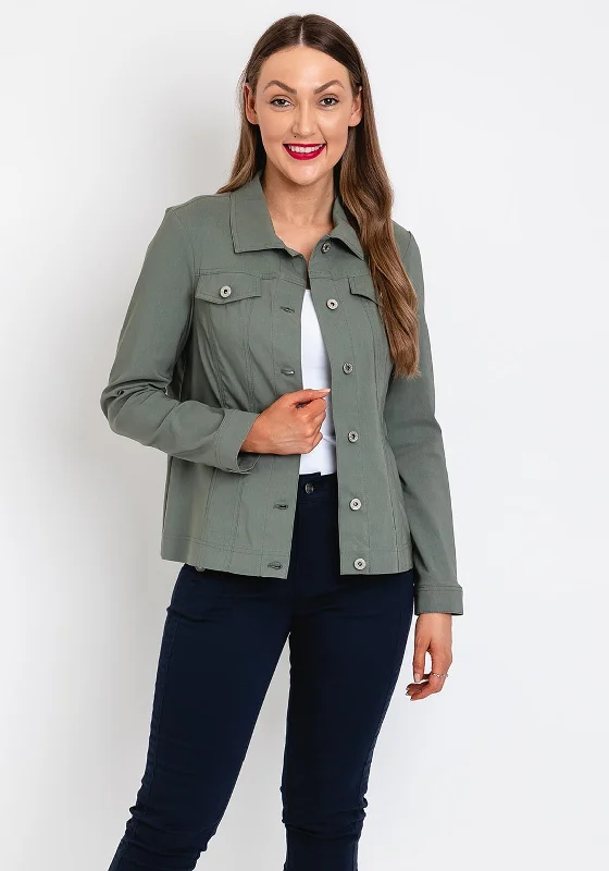 Fashion Pioneer Robell Happy Denim Effect Jacket, Khaki