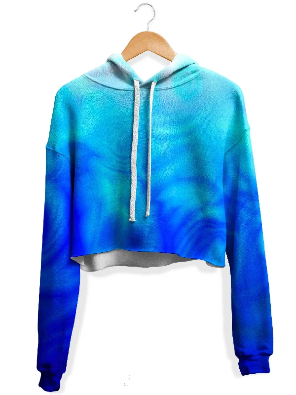 New Design Energy Flow Fleece Crop Hoodie