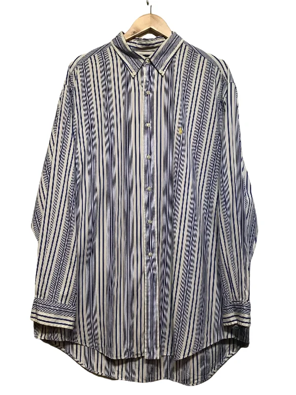 Simple Design Ralph Lauren Pinstripe Shirt (Size XXL)