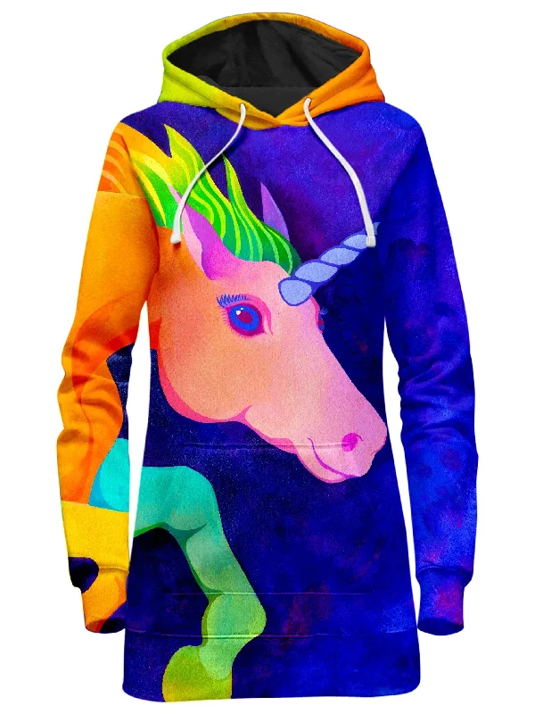 Romantic Temperament Unicorn Hoodie Dress