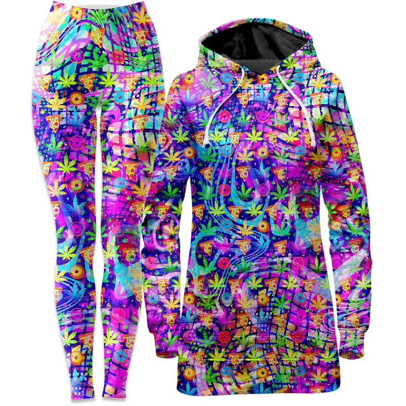 Modernism Dreamin Of Munchies Hoodie Dress and Leggings Combo