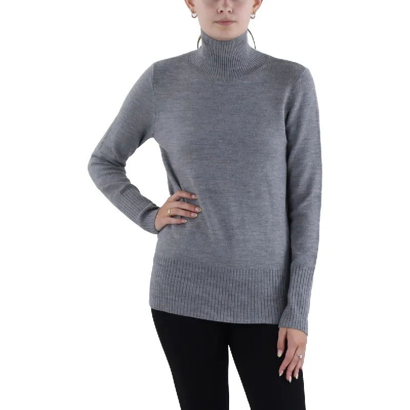 High-end Design French Connection Womens Heathered Long Sleeve Turtleneck Sweater