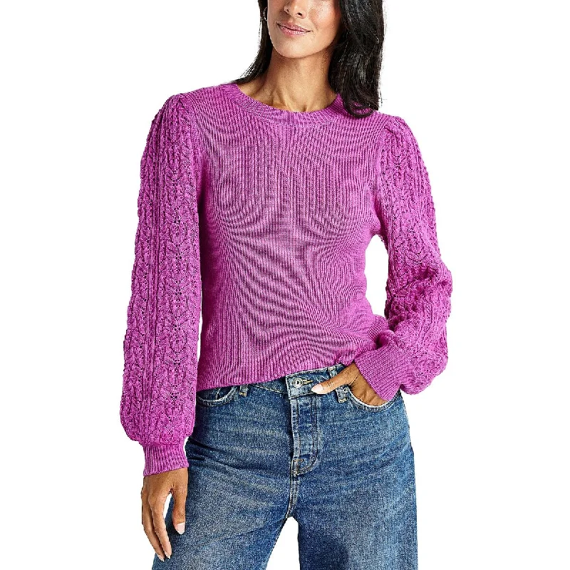 Body Design Splendid Womens Knit Cashmere Cotton Blend Pullover Sweater