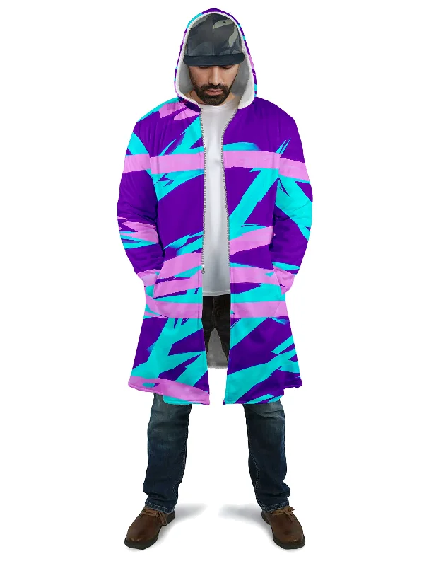 Fashion Classic Purple and Blue Rave Abstract Cloak