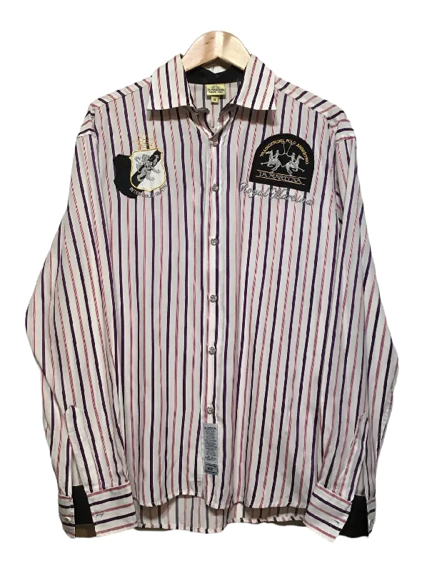 High-end Wear La Martina Pinstriped Shirt (Size L)