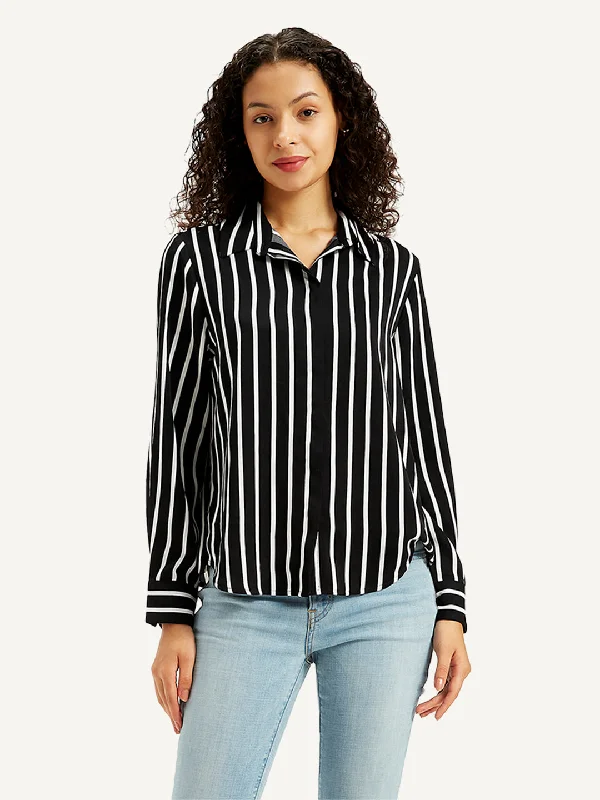 Youthful Style Women's Striped Regular Fit Shirt