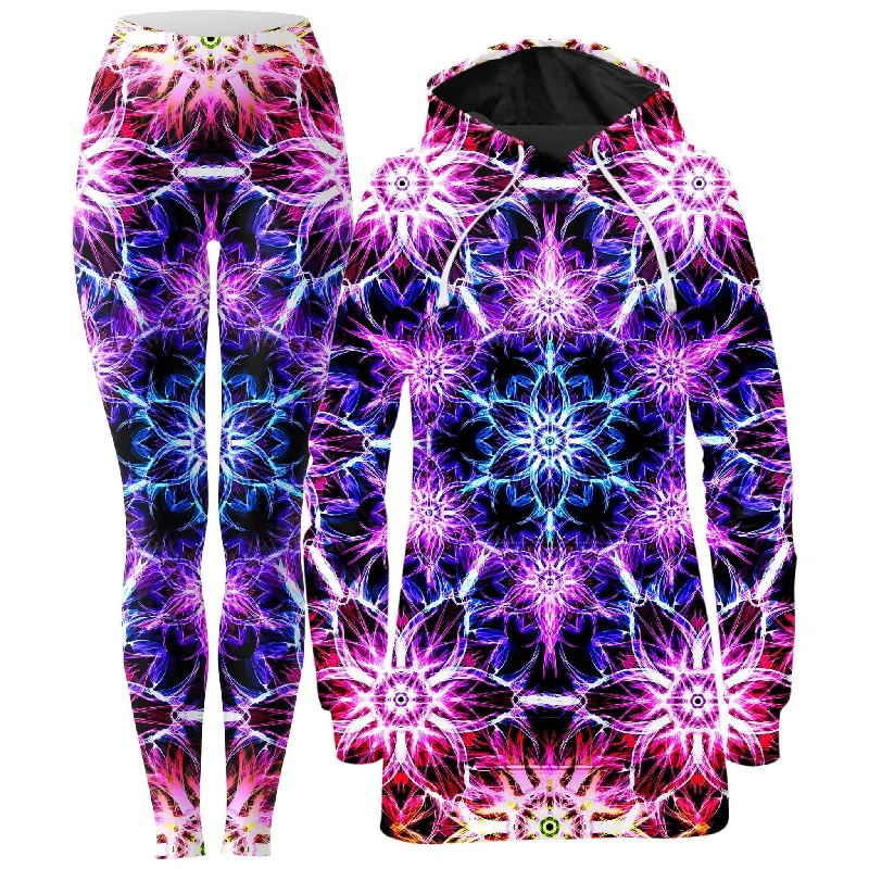 Leisure Sports Awakening Hoodie Dress and Leggings Combo