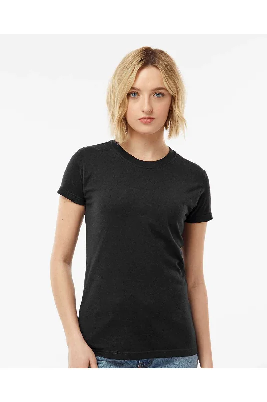 Preview New Products Tultex Womens Fine Jersey Slim Fit Short Sleeve Crewneck T-Shirt - Black