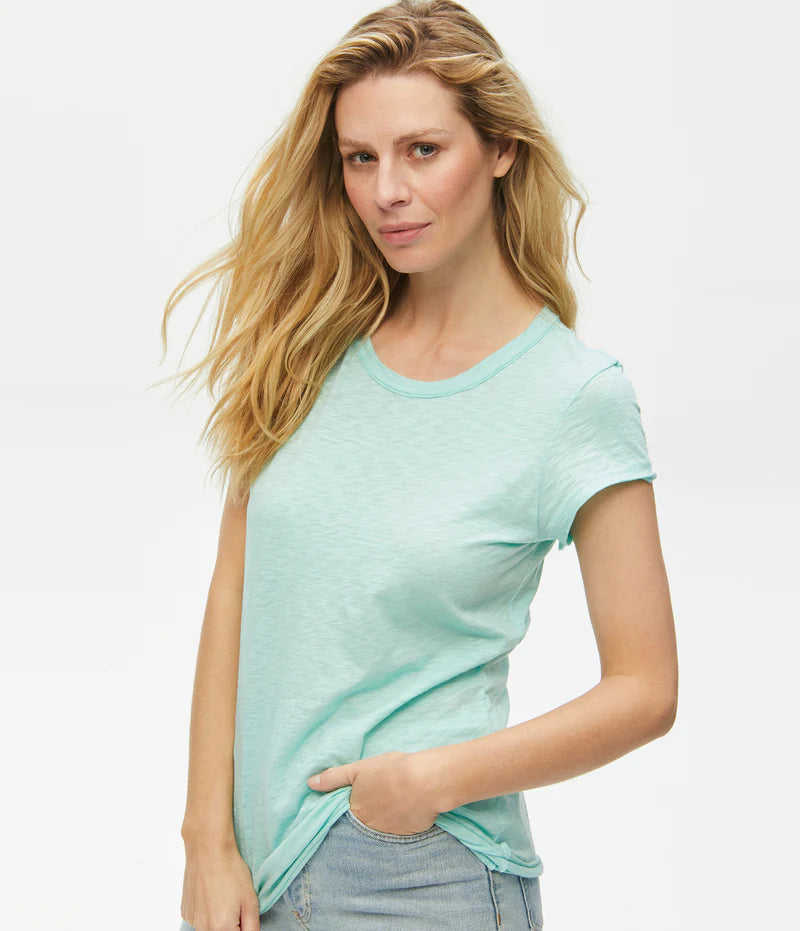 Economic Outlook Michael Stars Mint Green Scoop Neck Tee