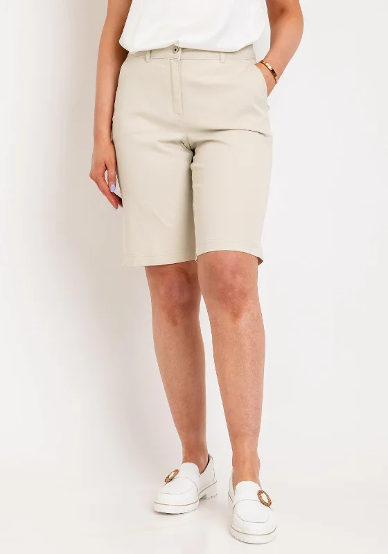 Practical Style Robell Megan 04 High Rise Jean Shorts, Beige