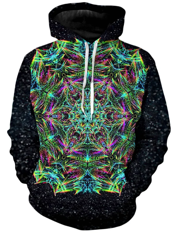 Sports Style Green Warp Unisex Hoodie