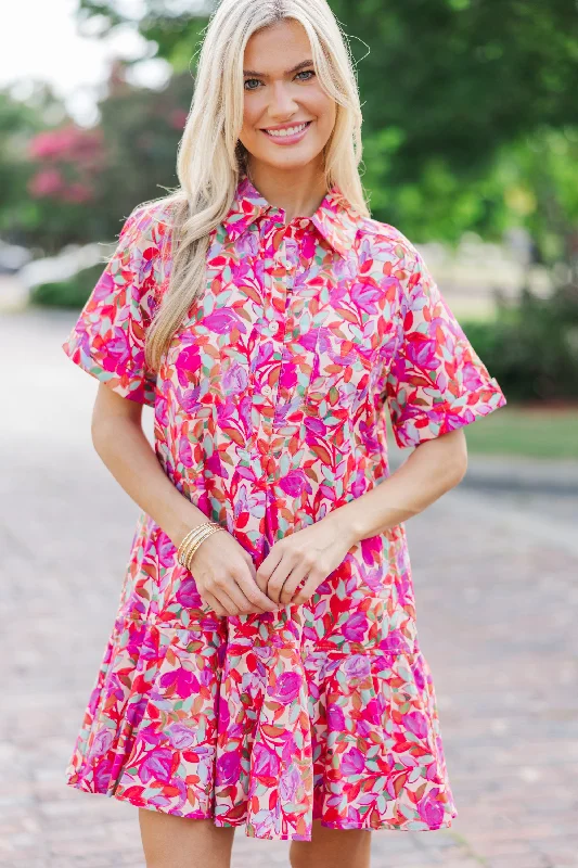 Modernism Living In A Dream Pink Floral Dress