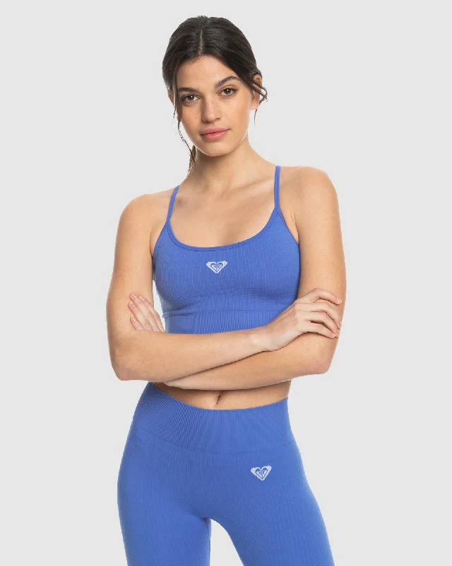 Simple Design Womens Chill Out Seamless Low Support Sports Bra