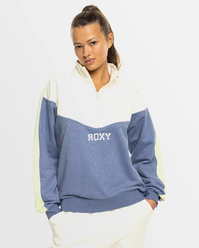 Basic Version Womens Essential Energy Half Zip Sweatshirt