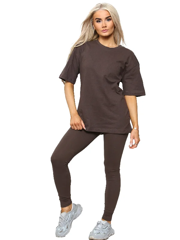 Design Trend Kruze | Womens Oversized T-Shirt Tracksuit