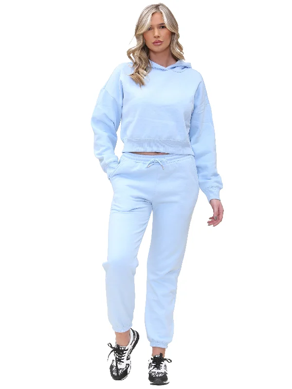 Fresh Wear Enzo | Womens Cropped Hoodie Tracksuit