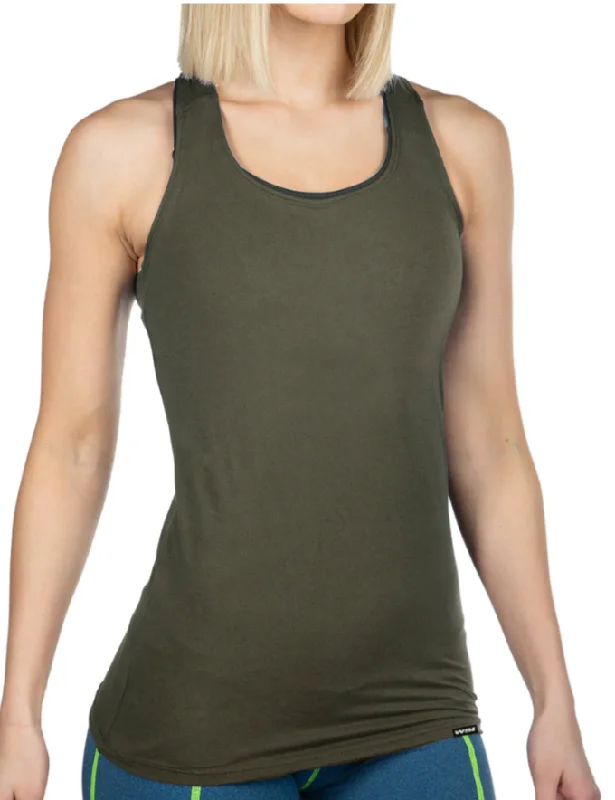 Minimal Style NEW! 2-pc Women's SOFTTECH™ RACERBACK TANK TOP Made in USA 034TBKA WSI