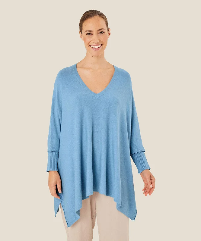 High-end Design Trendy and casual Fosna Knit Top