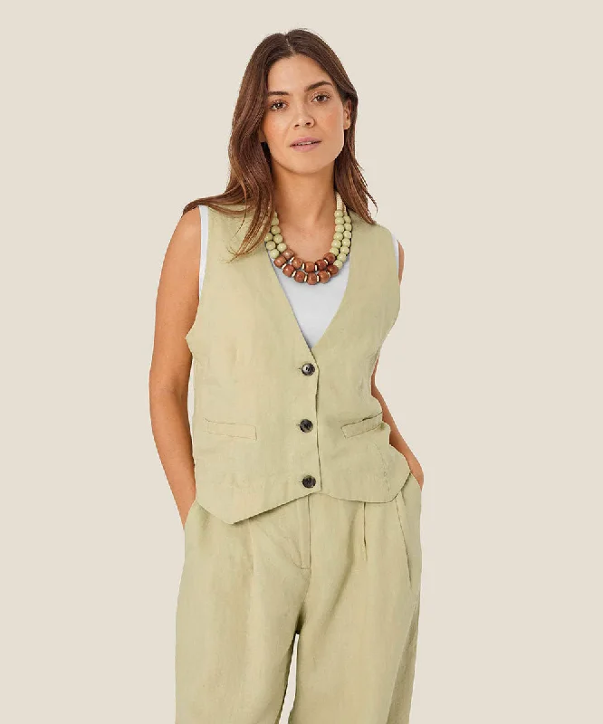 Jordyn Linen Vest