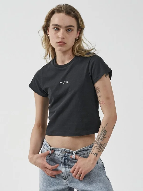 Minimal Thrills Mini Tee - Washed Black