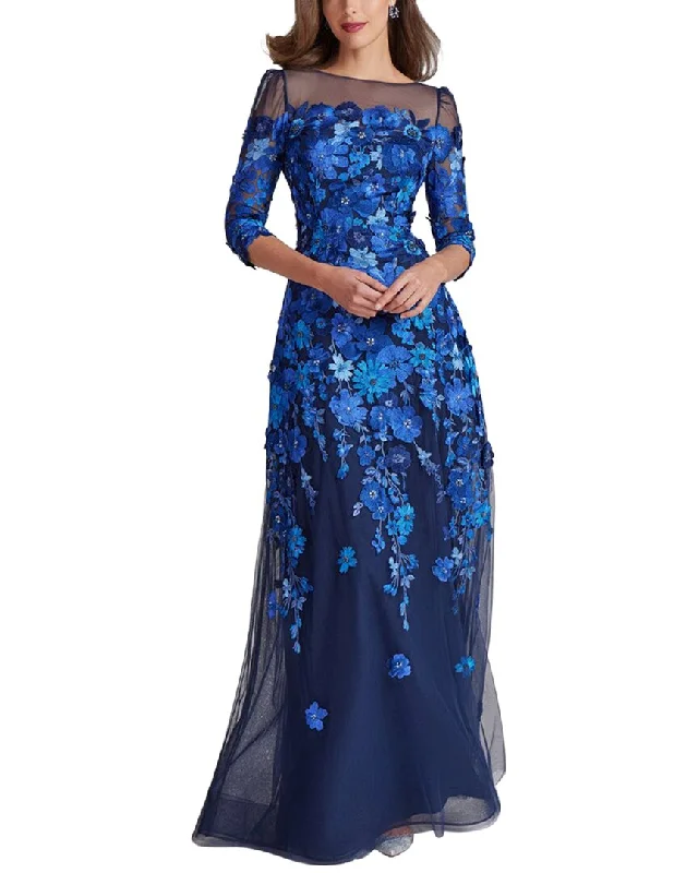 Luxury Customization Empire waist dress Teri Jon by Rickie Freeman Special Occasion Long Dress