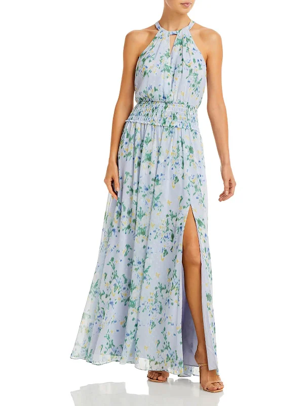 Personal Design Floral maxi dress Womens Floral Long Evening Dress