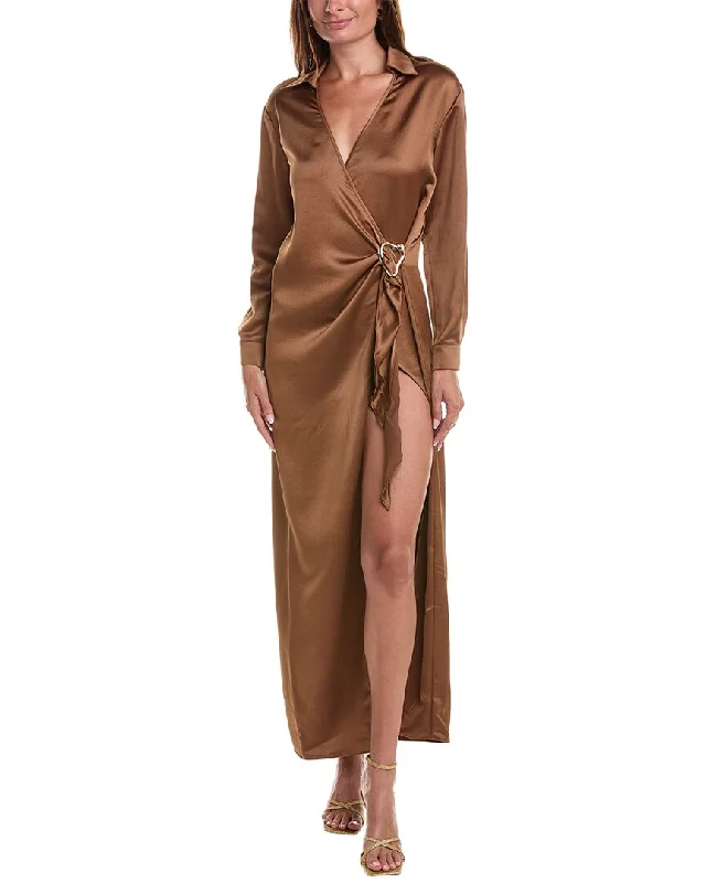 End Of The Year BCBGMAXAZRIA Wrap Cocktail Dress