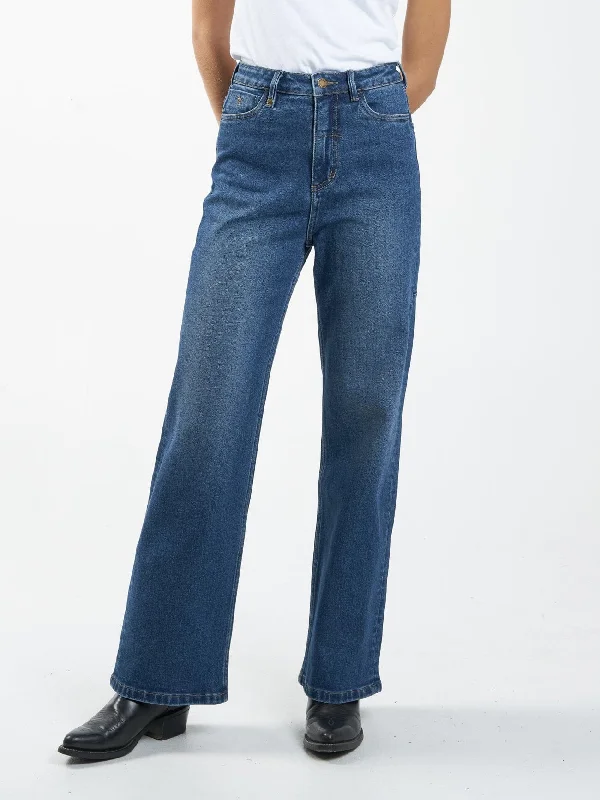 High-end Design Paperbag jeans Cherry Jean - Roadhouse Blue