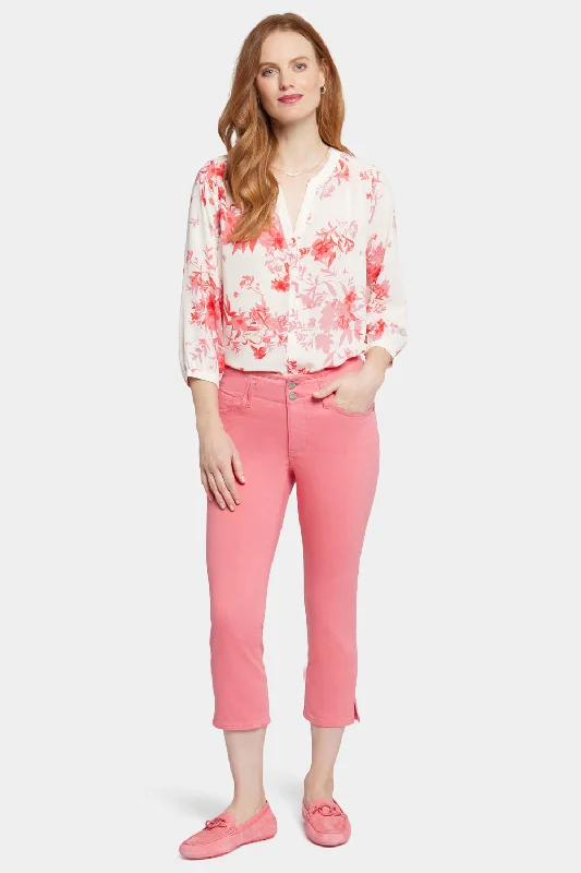 High Street Fashion Wide-leg jeans Chloe Capri Jeans - Pink Punch