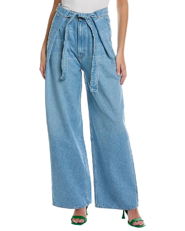 Preview New Products Flat-front pants for women MOTHER Denim The Fold-In Funnel Sneak All You Can Eat Wide Leg Jean