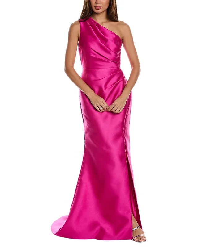 Classic Design Rene Ruiz One-Shoulder Gown