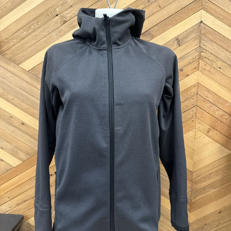 Adidas - Women's Grid-Fleece Running Jacket - MSRP $130: Black-women-SM